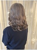 コテ巻き風無重力パーマ