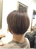 40代50代60代/ショートボブ/丸みボブ/大人ショート