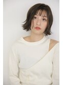小顔ひし形 レイヤーカット 透明感カラー
