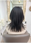 レイヤーカット 顔周りレイヤー 韓国