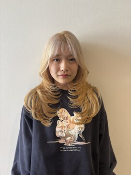 ボーイミーツガール(boy meets girl) レイヤーカット/ブロンド