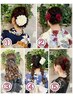 立川/浴衣着付けと5種から選べるヘアセット 4100円◇平日限定