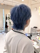 ステラ ヘア デザイン サロン(STELLA hair design salon)&nbsp;メンズウルフカット×トリプルカラー 【由比藤】