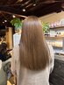 【平日限定・初めての方】カット+艶カラー+髪質改善TR