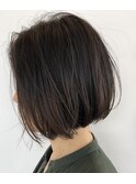 30代大人女性のリラックスボブ