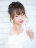 うなじ美人アップヘアアレンジ