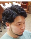 7:3パーマ