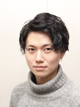 ヘアーアンドグルーミング ヨシザワインク(HAIR&GROOMING YOSHIZAWA Inc.) 【ヨシザワ人形町】七三パートビジネスアップバングパーマ