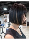インナーカラーボブ