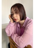 ストレートボブ / ピンクブラウン