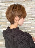 前髪ありショートボブ/ひし形ショートヘア/30代40代50代/表参道