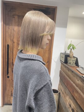 ストラト(STRAT) イエローエンドミルクティーカラー