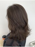 ブラウンカラー/セミロング