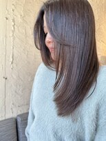 ペネロープ(Penelope)&nbsp;ロングレイヤー/グレージュ/長め前髪