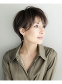 大人可愛い20代30代40代50代前下がりショートボブくびれショート