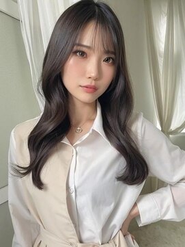 ワールドオーダー 天王寺店(WORLD ORDER) デザインカラー/レイヤーカット/ウェットヘア/オリーブベージュ