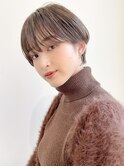 ★前下がりショートボブハンサムショートカットカラーパーマケア