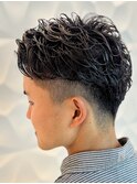 ナチュラル/ビジネスパーマ/バーバー/ツーブロ/ショート爽やか
