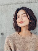 ナチュラルボブ/美髪エアリーカール/大人可愛いボブ