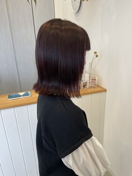 ナギ 栃木(nagi) レッドブラウン×外ハネボブ