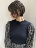 ハイライト/ショートボブ/マッシュ/グレージュカラー/大人女性
