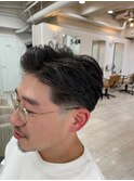 メンズショート×ショートテーパーフェード
