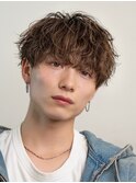 波巻きラウンドマッシュシャドウパーマ