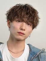 オーシャントーキョーオーバー 渋谷(OCEAN TOKYO OVER)&nbsp;波巻きパーマラウンドマッシュシャドウパーマ