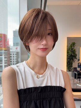 バンプ ギンザ(BUMP GINZA) 30代40代50代絶壁解消ひし形小顔前下がり大人ショートボブNAYU