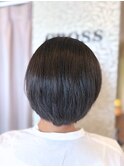 縮毛矯正/自然なストレート/ミセスボブ