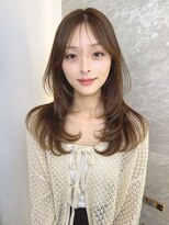 ロンドガーネット 池袋(Lond garnet)&nbsp;ミニウルフレイヤーカット顔周り前髪韓国ミディアムロング/池袋