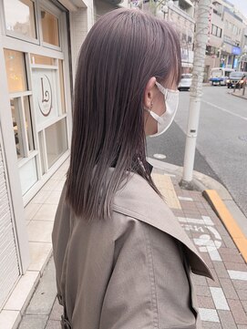 シエル バイ ケンジ 登戸 生田(CIEL by KENJE) ラベンダーグレージュ/ブリーチカラー/ミディアムカラー