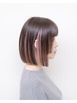 エルレ(Elure)&nbsp;切りっぱなしボブ#ブリーチ#ピンク#インナーカラー#浜松#浜北