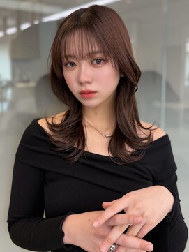 ソラ 広尾店(SORA) ミディアムレイヤー/顔周りカット