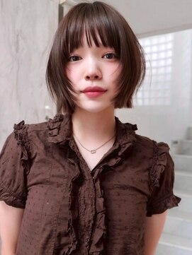 サイン 渋谷(SIGN) 韓国ヘアハッシュカットレイヤーカットブリーチ無し韓国ボブ渋谷