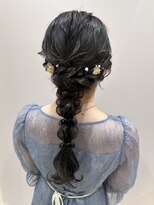 ジーナ 横浜(Zina) お呼ばれヘアセット、結婚式ヘアアレンジ、編みおろし