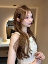 アイドットプラス 新宿(i.+SHINJUKU)&nbsp;前髪あり秋冬オリーブベージュロングレイヤーカット10代20代30代
