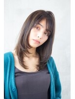 ケアリー 東浦和(Carelly) デザインカラー/レイヤーカット/ウェットヘア/オリーブベージュ