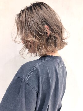 アルバム 渋谷パルコ(ALBUM) アッシュベージュニュアンスボブ_フォギーベージュ_ba294063