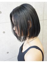 ヘアテリア リュウ 大塚(hair teria ryu) 艶出しブラック×ミディアムボブ