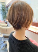 丸みのあるショートスタイル