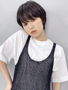 アイティー バイ アルバム 浦和店(IT by ALBUM) コンパクトショート_オリーブカラーハイライトカラー_57757