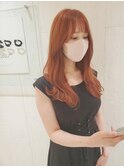 【TABOOCentral】オレンジベージュで韓国風ヘア