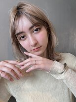 パーク(PARK)&nbsp;【PARK】抜け感シアベージュ×外ハネミディ