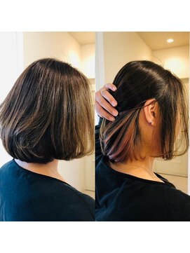 アニスミュゼ(anis musee) インナーカラー×pink