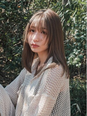 【質感まで綺麗に見える】指通りの良い,自然にまとまる髪の毛を創るストレート技術*毎朝のアイロンも楽に＿