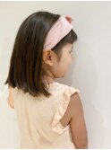 【お客様スタイル】キッズカット・女の子・ミディアム・ボブ