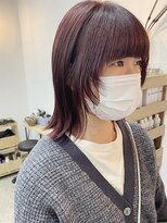 キューズ クラブ(cuz KLUB)&nbsp;【cuz KLUB】顔周りレイヤーレッドカラー【池袋】