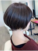 【 I. 】30代からの襟足すっきり前下がりショートボブ 川口