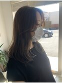 カットレイヤースタイル顔まわりカット+透明感カラー12/23